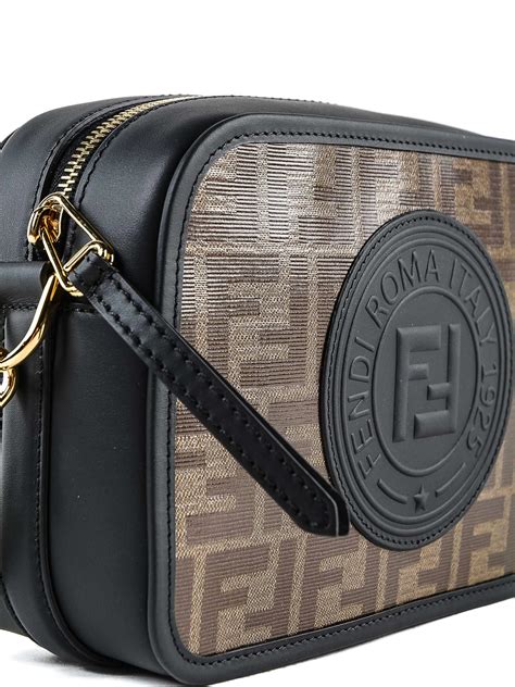 fendi logo canvas camera bag|designer leather camera bag.